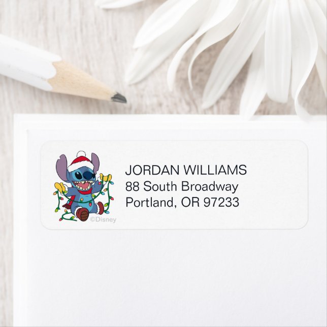 Stitch Christmas Lights - Holiday Greetings (Insitu)