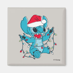 Stitch Christmas Lights Magnet