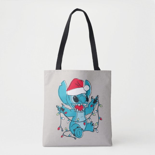 Stitch | Christmas Lights Tote Bag (Front)