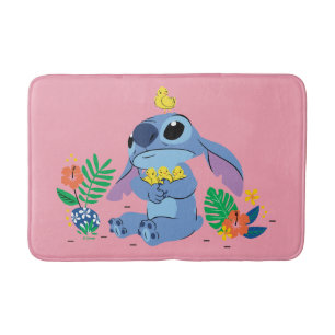 Stitch Cuddling Baby Easter Chicks Bath Mat