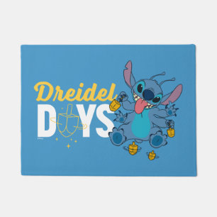 Stitch Dreidel Days Doormat