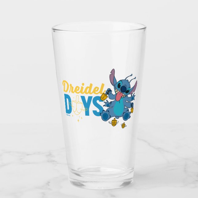 Stitch | Dreidel Days Glass (Front)