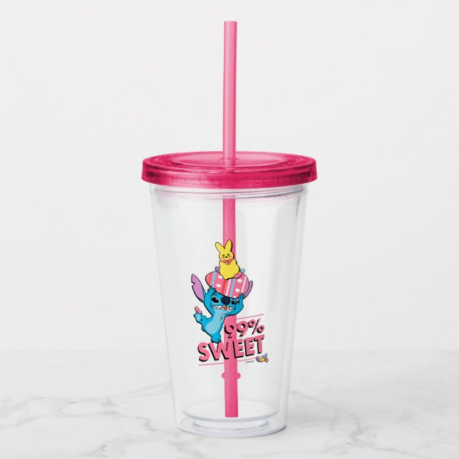 Stitch | Easter - 99% Sweet Acrylic Tumbler (Front)