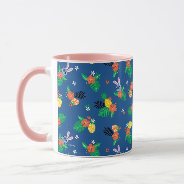 Stitch Easter Pattern Mug (Left)