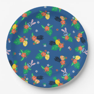 Stitch Easter Pattern Paper Plate