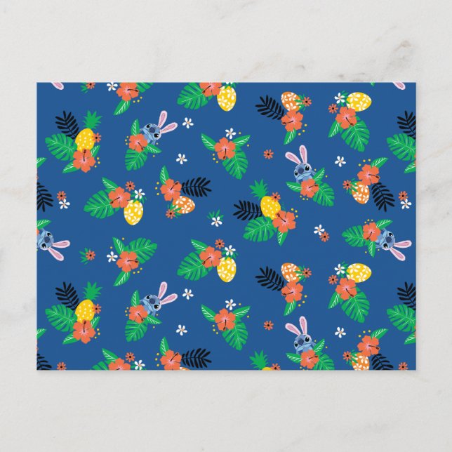 Stitch Easter Pattern Postcard (Front)