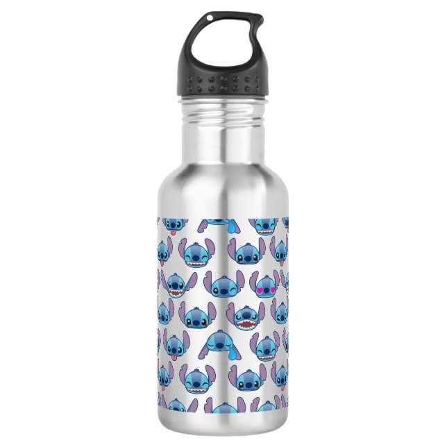 Stitch Emoji Pattern 532 Ml Water Bottle (Front)