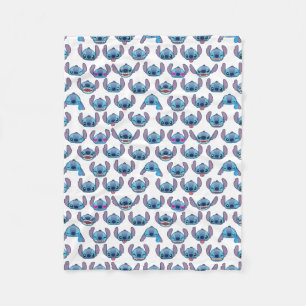 Stitch Emoji Pattern Fleece Blanket