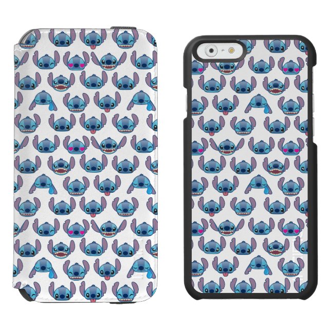 Stitch Emoji Pattern Incipio iPhone Wallet Case (Side by Side)