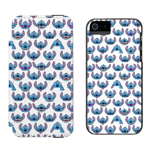 Stitch Emoji Pattern Incipio iPhone Wallet Case (Side by Side)