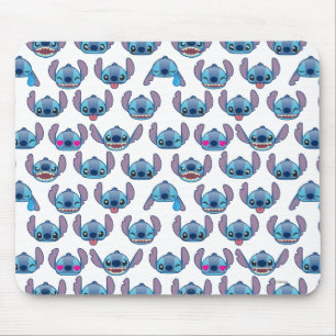 Stitch Emoji Pattern Mouse Pad