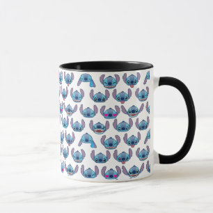 Stitch Emoji Pattern Mug