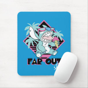 Stitch   Far Out Retro Graphic Mouse Pad