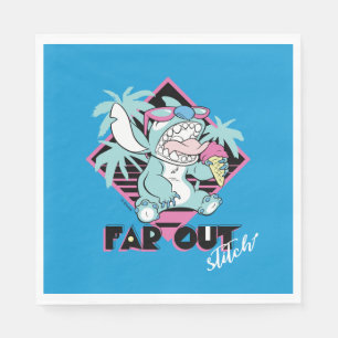 Stitch Far Out Retro Graphic Napkin