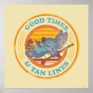 Stitch Good Times & Tan Lines Poster
