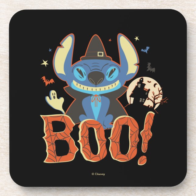 Stitch Halloween Boo Coaster (Front)