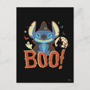 Stitch Halloween Boo Postcard