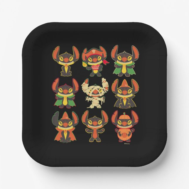 Stitch | Halloween Costumes Paper Plate (Front)