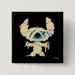 Stitch Halloween Mummy 2 Inch Square Button