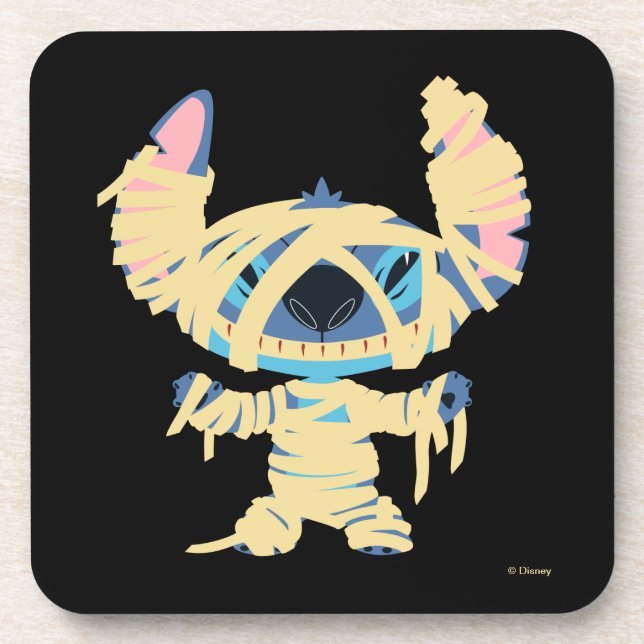 Stitch Halloween Mummy Coaster (Front)