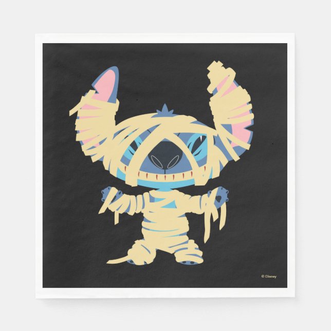 Stitch Halloween Mummy Napkin (Front)