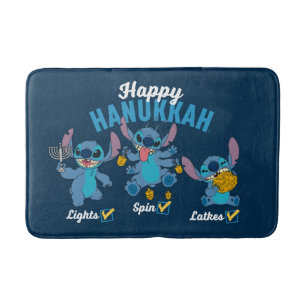 Stitch   Happy Hanukkah Bath Mat