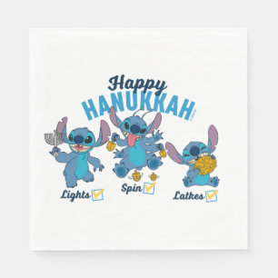 Stitch Happy Hanukkah Napkin