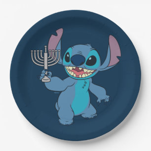 Stitch   Happy Hanukkah Paper Plate