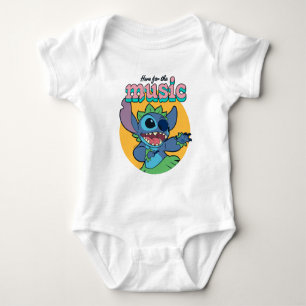 Stitch   Here for the Music Baby Bodysuit