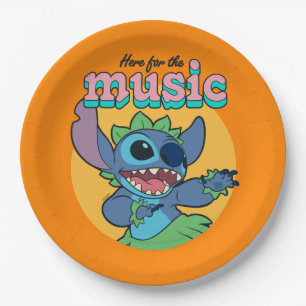 Stitch Here for the Music Paper Plate