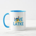 Stitch | Love You a Latke Mug<br><div class="desc">Happy Hanukkah from Stitch! This cute graphic features Stitch and the text, "Love you a latke."</div>