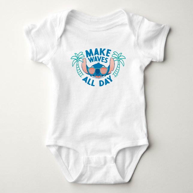 Stitch | Make Waves All Day Baby Bodysuit (Front)