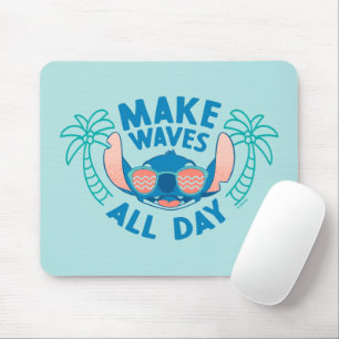 Stitch   Make Waves All Day Mouse Pad
