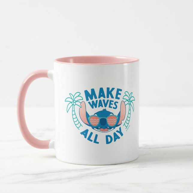 Stitch | Make Waves All Day Mug (Left)
