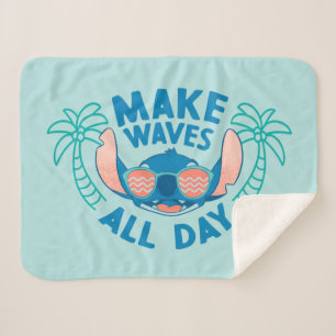 Stitch   Make Waves All Day Sherpa Blanket