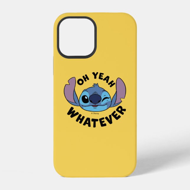 Stitch | Oh Yeah Whatever iPhone Case (Back)