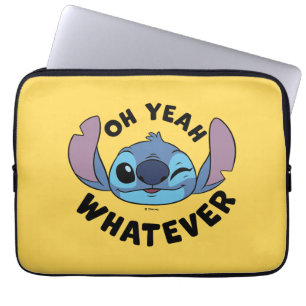 Stitch Oh Yeah Whatever Laptop Sleeve
