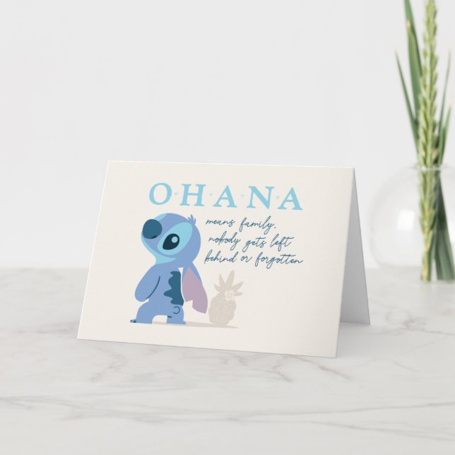 Stitch - Ohana Card (Front)