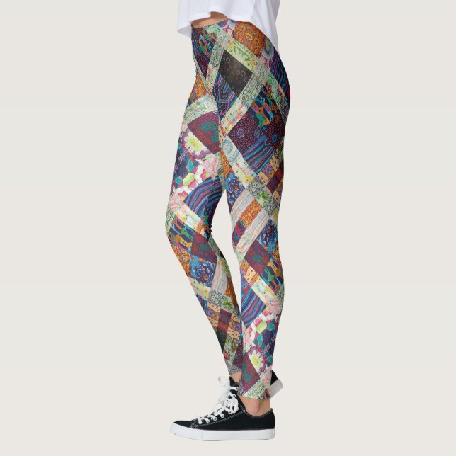 Stitch patch affect leggings (Left)