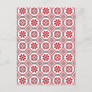 Stitch pattern postcard
