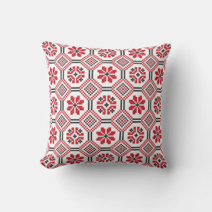 Stitch pattern throw pillow