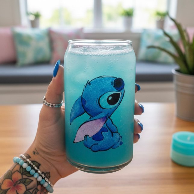 Stitch peut verre (Créateur téléchargé)