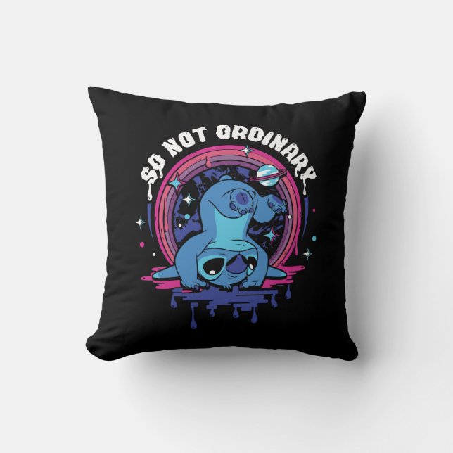 Stitch | So Not Ordinary Throw Pillow (Front)