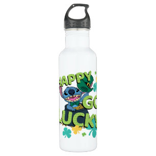 Stitch St. Patrick's Day - Happy Go Lucky 710 Ml Water Bottle