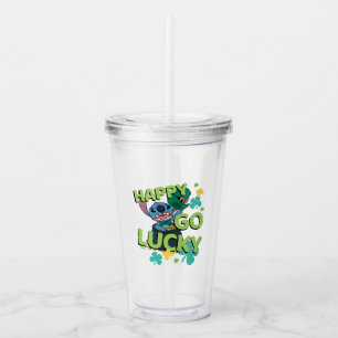 Stitch   St. Patrick's Day - Happy Go Lucky Acrylic Tumbler