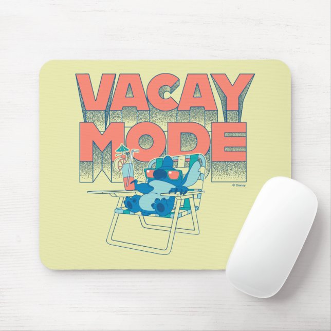Stitch | Vacay Mode Mouse Pad (With Mouse)