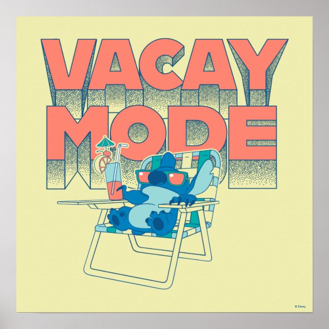 Stitch | Vacay Mode Poster (Front)