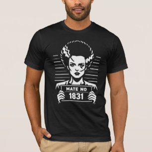 Stitched Bride Mugshot – Mate No 1831  T-Shirt