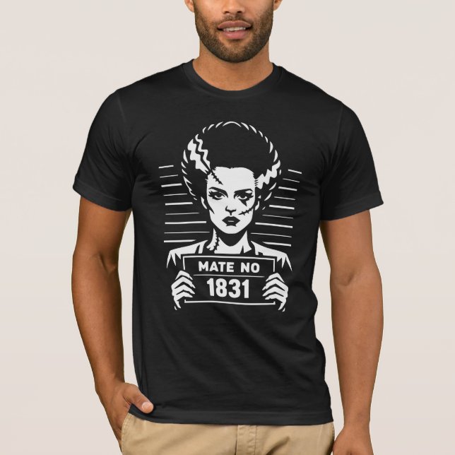 Stitched Bride Mugshot – Mate No 1831  T-Shirt (Front)