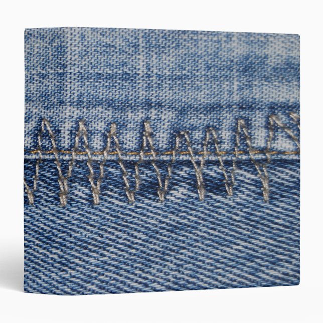 Stitched  Denim Binder (Front/Spine)